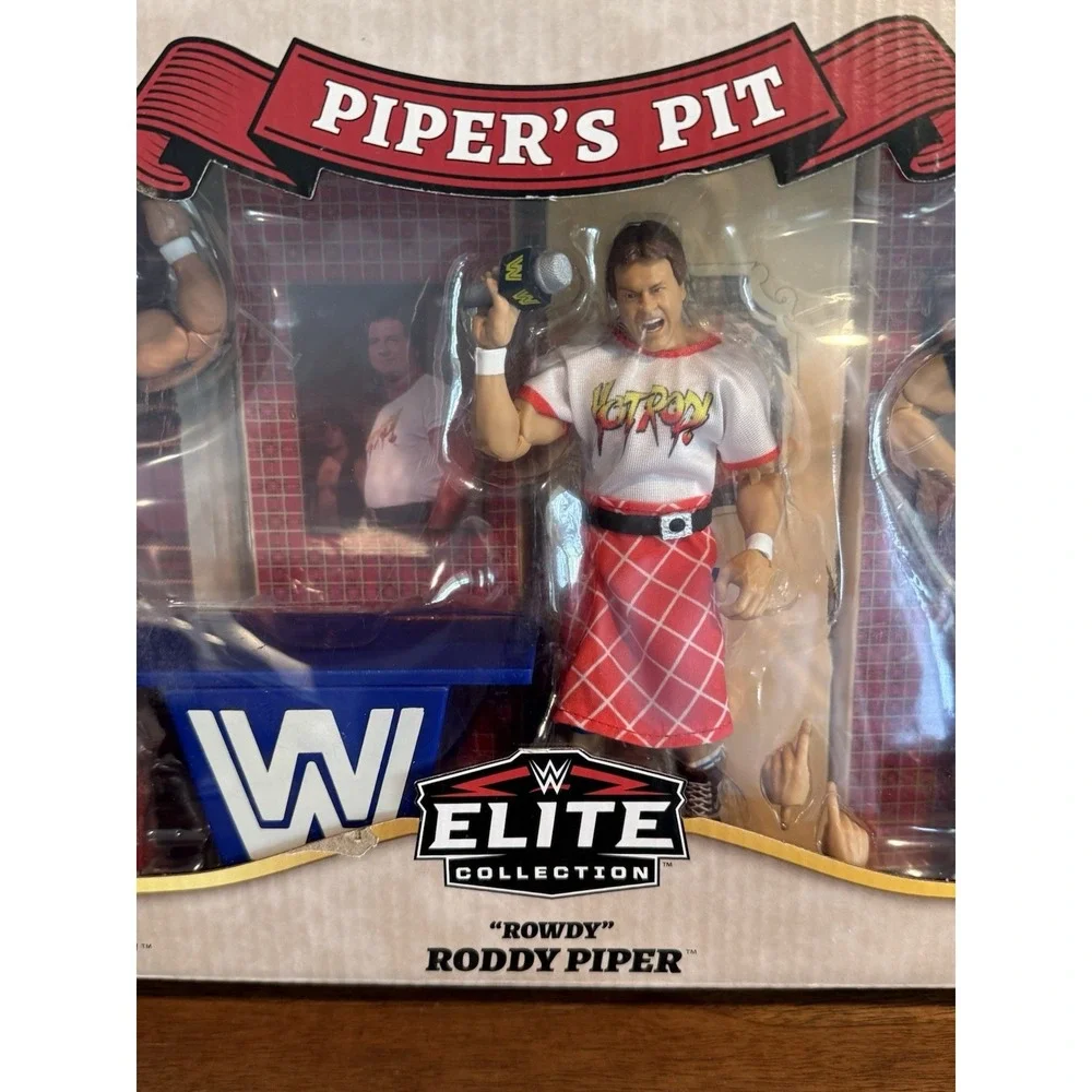 WWE Elite PIPERS PIT Set Rowdy Roddy Paul Orndorff Cowboy Bob Orton 3 Pack